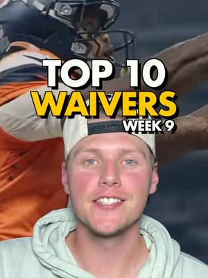 THE Best Waiver Wire Adds For Week 9 🔥 ✅ 10. Tank Bigsby – (10%) Saquon Barkley went down early with a groin injury. He says he plans to play in Week 10, but in deeper leagues, Bigsby is a strong stash in case Barkley misses a game or two. ✅ 9. Kyle Monangai – (54%) ✅ 8. Joe Flacco – (63%) ✅ 7. Dylan Sampson – (12%) Similar situation here — Quinshon Judkins left with a shoulder injury. Sampson out-touched Jerome Ford and looked like his Week 1 and 2 self again. The Browns have a Week 9 bye, but he’s a solid stash in deeper formats. ✅ 6. Troy Franklin – (33%) I have to mention him. Not fully sold on his consistency yet, but the upside is clear — 6 catches for 89 yards and 2 touchdowns in Week 8. Worth a roster spot if you’ve got space. ✅ 5. Jayden Higgins – (22%) We talked about him a couple weeks ago and his snap share keeps rising. With Nico Collins out, he saw 8 targets and scored. Trending up. ✅ 4. Kayshon Boutte – (53%) ✅ 3. Chimere Dike – (19%) Another repeat mention from last week. Back-to-back 70+ yard games, and he’s developed real chemistry with Cam Ward. Love the upside. ✅ 2. Tyrone Tracy – (35%) He’s replacing Cam Skattebo as the Giants’ No. 1 RB. Volume alone makes him a top pickup this week. ✅ 1. Oronde Gadsden – (68%) #fantasyfootball #fantasytips #nflfantasy #waiverwire #fantasyfootballwaiverwire 