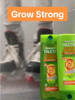 For stronger feeling hair not ankles 🧼💪🫧 @Garnier Canada #garnierpartner #fructis #ad #growstrong 