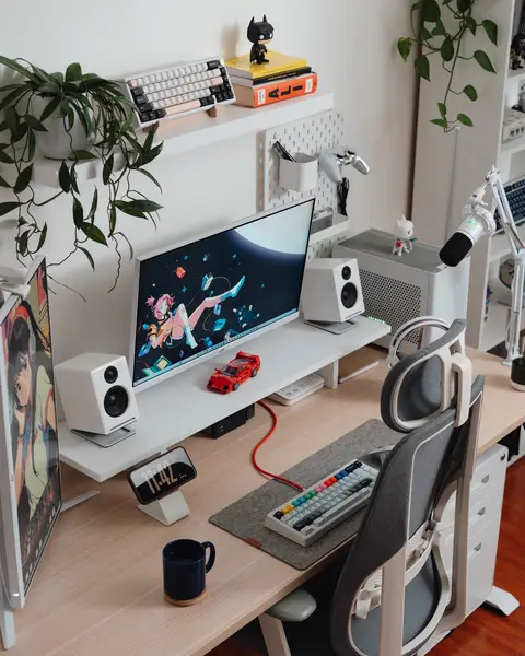 #desksetup#pcsetup #GamingSetup #homeoffice #officedecor 