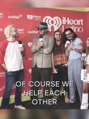 When they’re not on stage, @Morat band members love to read and write. ❤️📚 #iHeartxAudible #iHeartFiesta2025 @Audible 