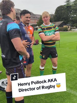 Henry Pollock AKA Director of Rugby 👀😂 #InvestecChampionsCup #Rugby #Northampton #Funny 