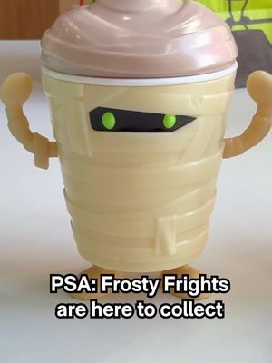 I’m freaking out for these!!!!!! Collect the 12 NEW spooky-cute Frosty Frights, now in Wendy’s Halloween Kids’ Meals