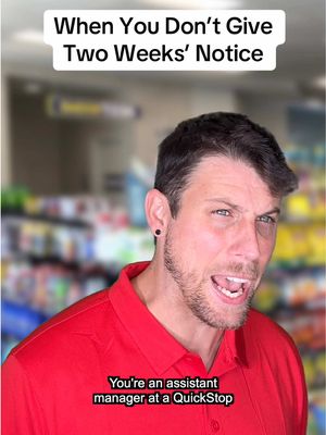 Is it necessary to give two weeks’ notice? #work #retail #manager #boss #customerservice 