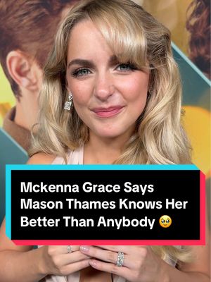 We can't get over these two cuties! 💓 'Regretting You' star #MckennaGrace says nobody knows her better than #MasonThames.  #colleenhoover 