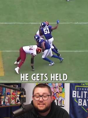 Abdul Carter's time is coming. It's not a matter of if but when. He's tied for 7th in pressures, tied for 1st in quick pressures and man does he get held a ton. #giants #nygiants #abdulcarter 
