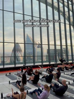 Pilates in the sky over London. We invited our members to hit the highest altitudes with our new Mat Pilates class at London's Sky Garden. #Equinox #BoroughMarket  #Shoreditch #Kensington #Liverpool 