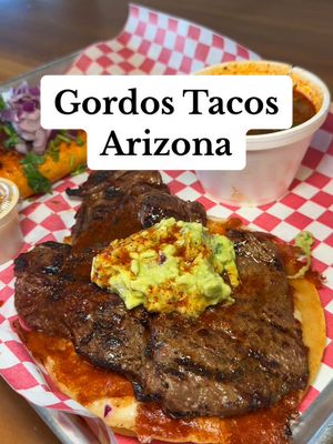 No joke — Gordos Tacos might be top 3 taco spots in all of Arizona 🌮The ribeye taco came with a full slab of juicy steak and the birria was straight-fire! If you’re in Arizona, you gotta pull up to Gordo Tacos and see what the hype’s about @Gordos Tacos Az  📍 9015 E Vía Linda 105, Scottsdale, AZ 85258 📍 4975 S Alma School Rd, Chandler, AZ 85248 📍 4232 E Chandler Blvd, Phoenix, AZ 85048 #tacos #arizona #azfoodie #FoodTok #fyp 