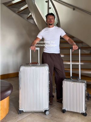 my thoughts on my rimowa luggage 🧳 would i buy the original check-in L & classic cabin again? #rimowa #review #luggage 