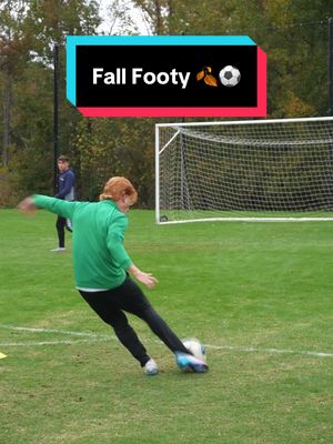Fall footy 🍂⚽️ #football #footy #soccertraining #satisfying #asmr 