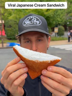 Trying the viral Japanese cream sandwiches in Tokyo  📍Age 3, Ginza  #tokyo #japan #tokyofood #japanfood