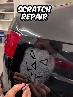 Quick fix for a Halloween scratch 🎃#tiktokcarhalloweencontest #cars #fyp #detailing #audi