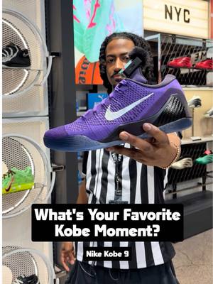 What’s your favorite #Kobe moment? 🐍  Get the Kobe 9, in-store only at Foot Locker on 10/30.  #footlocker #sneakerhead #basketball 