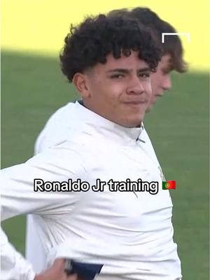 Cristiano Ronaldo Jr is loving life training with Portugal U16 🇵🇹 #football #Soccer #goat #portugal #spl