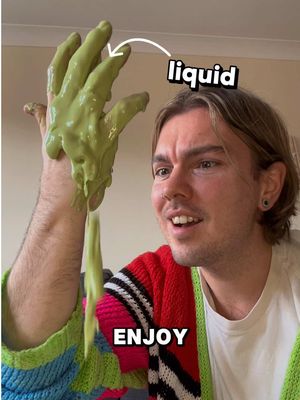 homemade halloween matcha slime for my kids 