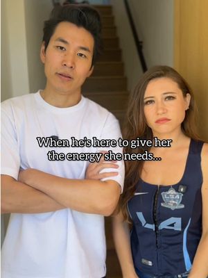 When he’s here to give her the energy she needs… ⚡️@MikeBowShow @Sasha Emiri 