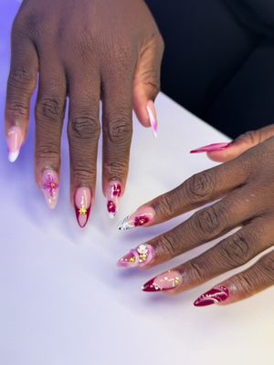 Nail day with my favs @LADOLCENAILSPASPRING77388 ! This legit has to be my BEST SET EVERRRRRRR!!!  #ladolcenailspaspring #minivlog #nailinspo #nailvlog 
