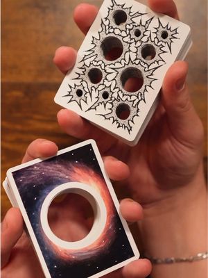 These Playing Cards Have Holes 😮 #asmr #cardistry #thedudewithcards #foryoupage #fyp 