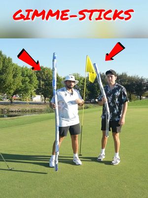 $1000 Golf Match Agisnt @back.9.boys using gimme sticks. @Trent Attyah #golf 