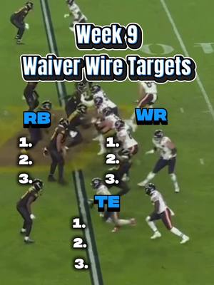 Week 9 Waiver Wire Targets #fantasyfootball #fantasyadvice #fantasynfl #nfl #footbal 