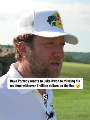 @Dave Portnoy reacts to @Luke Kwon Golf  missing his tee time with over 1 million dollars on the line at the @The Internet Invitational 😦 