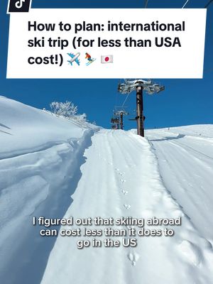 how to ski for less abroad vs. USA & yes even including flight prices!! (thanks to @AMD !) #AMDPartner #japanski #japow #skitrip #travelplanning 