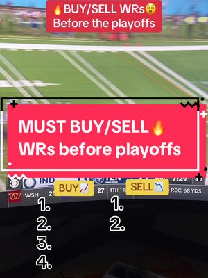 The best wide receivers to buy and sell before the fantasy football playoffs #fantasyfootball #nfl #widereciever #football 
