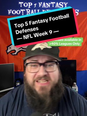 Top 5 Fantasy Football defenses to stream: NFL Week 9 #acshear #fantasyfootballtips #fantasyfootballdefenses #walterpicks 