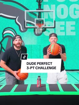 3-PT BOTTLE BATTLE 🏀🙌 @Dude Perfect #dudeperfect #challenge #basketball #basketballtiktok #basketballchallenge 