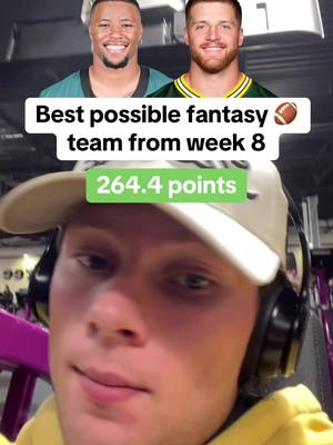 Best possible fantasy football team in week 8 🏈✅ #fantasyfootball #nflfantasy #nflfantasyfootball 