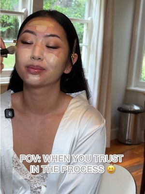 TRUST THE PROCESS 🤪✌🏼 #lindamua #brides #bridalmakeup #sydneymua #asianmakeup