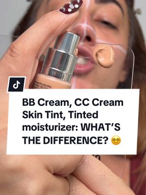 WHAT ARE THE DIFFERENCES?? 😵‍💫 So many names, but let’s look at the differences between a BB Cream, CC Cream, a Skin Tint and a Tinted moisturizer?! 👀 With so many formats on the market, even I get confused sometimes until I fully play and evaluate. Let’s dive in… Products mentioned: @milkmakeup Skin Tint  @IT Cosmetics CC+ Nude Glow  @chantecaille Just Skin Tinted Moisturizer  @Lisa Eldridge skin tint @ErborianUSA BB Crème Au Ginseng #BeautyTok #makeuptips #makeupchallenge #thelipsticklesbians #makeuprecomendation 