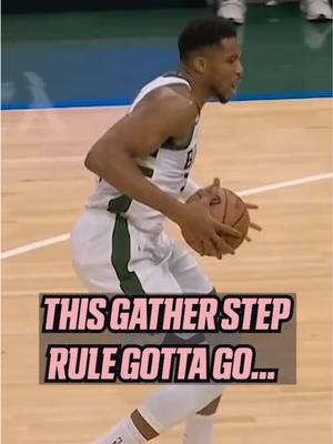 C'mon, Giannis travelled to Greece and back on that one! 🤷 #NBA #giannis #travel #fyp #espn