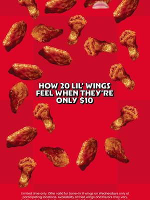 Are 20 Lil Wings talking to me or did the deal go to my head?$10 gets you 20 Lil Wings, eyes and mouths not include$