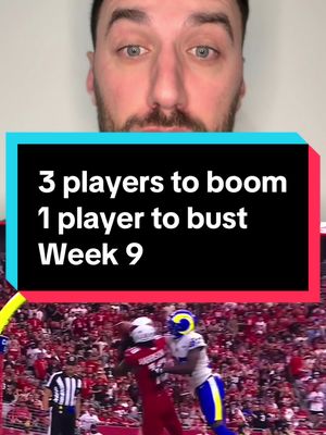 Players to BOOM and BUST in week 9 #fantasyfootball #fantasyfootballtips #fantasyfootballadvice #nflfantasy #raiderswalterpicks 
