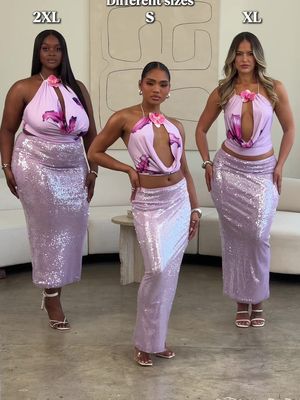 When the slay comes in different sizes. 💅🏽 #SlayAllDay #NovaCurve #StyleHasNoSize #MatchingFits #FashionNova