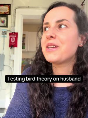 Testing bird theory on my husband @monicagross__ #birdtheory #husband #marriage #husbandwife #wife