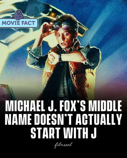 Many know actor Michael J. Fox from his role as Marty McFly in Back to the Future, but few realize his middle name doesn’t even start with a J. The Screen Actors Guild doesn’t allow two members to work under the same stage name. #FilmSeal #film #movie #cinema 