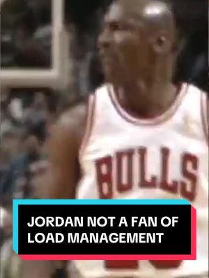 Michael Jordan NEVER wanted to mess with his team's synergy #basketball #NBA #loadmanagement #jordan #goat 