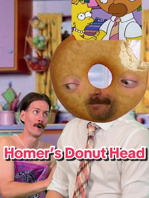 He literally became the snack 💀 #simpsons #homersimpson #donut #Halloween 