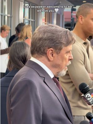 Such a big Star Wars 🥹🤍 we love u mark #markhamill #starwars #scad #scadfilmfestival 
