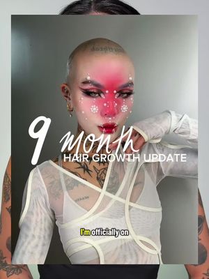 Month 9 of my hair growth journey! After a decade of being bald and now making the decision to have hair, I’ve been focusing on growing it out healthy. A month ago, I started using @VEGAMOUR dermaroller and GRO+ Advanced Hair Serum, and I’ve already noticed less shedding, more density, and even some baby hairs coming in. Vegamour challenged me to stay consistent for 3 months, and I’m excited to see where this goes. If you’ve been wanting to try Vegamour, it’ll be on sale 10/31 - 11/10 for the @sephora @sephoracanada savings event. #vegamourpartner #vegamourchallenge