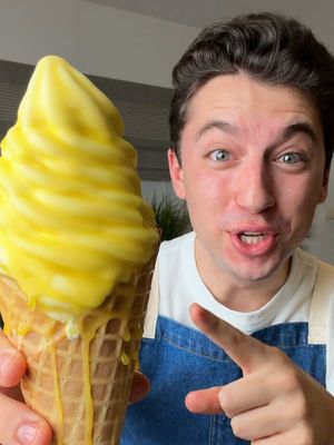 BUTTER DIPPED ICE CREAM 🍦🧈 If you’re curious how I got the soft serve in my home kitchen peep the end of the video. #ıcecream #butter #Recipe #cooking 