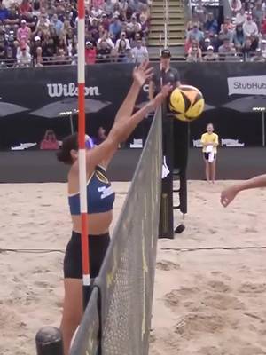 All heart on defense. Geena Urango lays out for the dig and Devon Newberry closes the rally with a huge block in their quarterfinal victory in Chicago. #AVPBeach #BeachVolleyball