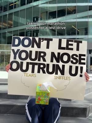 we came to cheer AND to assist! congratulations to all the runners🏃​   #marathonposters #Running #runtok 