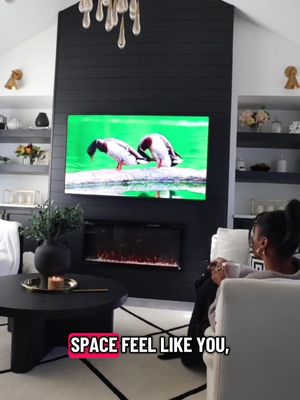 I thought this little corner was finished, then I found the @Hisense U6 Series Mini LED TV. It fits right into my design, brings crisp 4K, rich color, and room-brightening contrast, and it doesn’t blow the budget. Luxury is not spending more. It is designing smarter. See it in person at @Best Buy  #upgradeseason #ad #diyhomeprojects #diyprojects #diyfireplace 