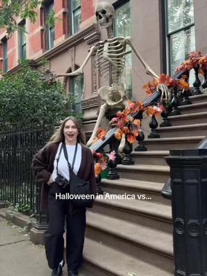 Halloween in #nyc and #boston vs England #halloweendecor 