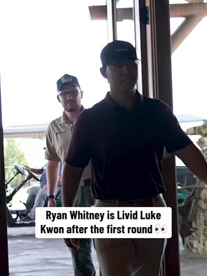 Ryan Whitney was letting @Luke Kwon Golf hear it after sleeping in with 1.7 million on the line 👀 @The Internet Invitational 