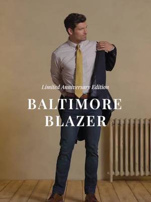 Our heritage lives in this limited edition Baltimore blazer, blending tradition with modern style. Celebrating 120 years of quality menswear. Link in bio.