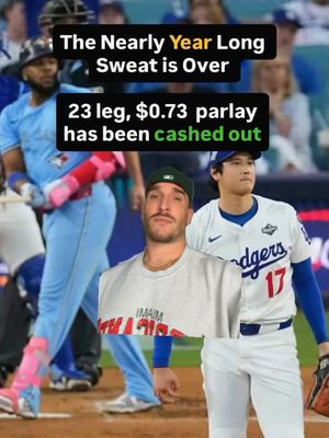 The 23 leg parlay that has take nearly a year to come to fruition has been cashed out ‼️‼️‼️ The cash out has gone down over $10k in two days but nonetheless, $0.73 has been turned into $12,000 💰 (via IG/twolfyg) @Vinny B  #fyp #parlay #betting #sportsbetting #MLB #nfl #UFC #NHL #NBA #money #win #review #reviews #reaction 