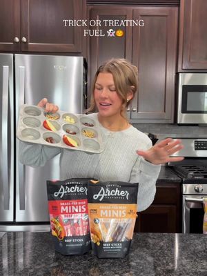 Halloween night is serious business that calls for serious fuel🎃💪 Stock up to keep your little trick or treaters fueled with REAL ingredients and 100% grass-fed + finished beef🥩 #archerjerky #sticktoreal